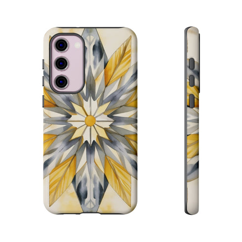Sunshine Bloom Mosaic - Impact Resistant Phone Case Samsung Galaxy S23 Plus Matte